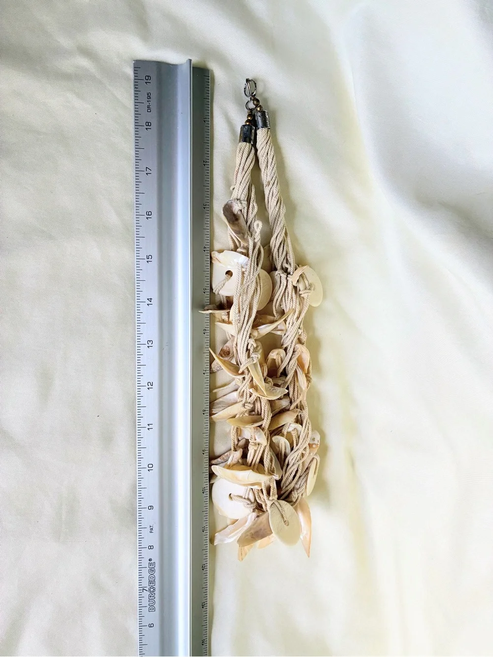 Boho Multi layered beaded necklace with beige beads